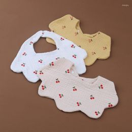 Haaraccessoires 360 graden rotatie baby slabbetje absorberende speeksel handdoek met snap gespen burp doek g2ae