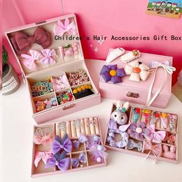 Haaraccessoires 399pcs/set Korean Sweet Solid Color Bows Clip For Kids Girls Boutique Handmade Haarspelden Barrettes Hoofdkleding