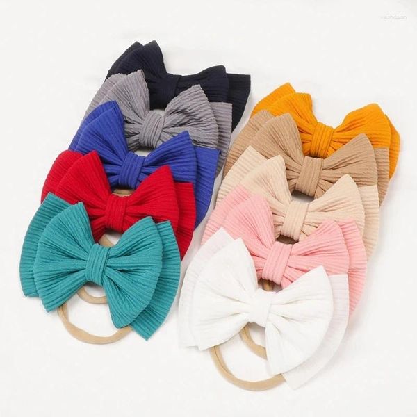 Accessoires de cheveux 3pcs bébé fille bandeau infantile bowknot bande grand-né chapeaux diadème bandeau cadeau tout-petits ruban