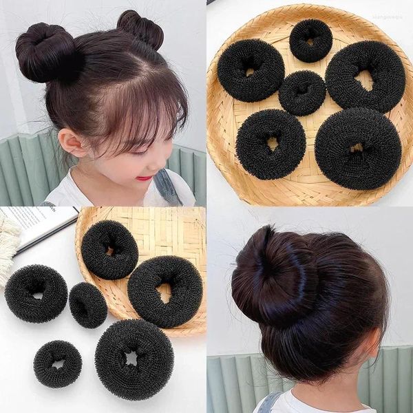 Accessoires pour cheveux 3 pièces S/M/L chignon Maker femmes élégantes queue de cheval magique Shaper beignet bandeaux outils de coiffure filles