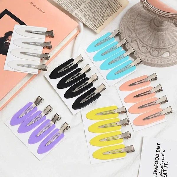 Accessoires de cheveux 4pcs Femmes Clips Side Bangs Fix Fringe Fringe Barrette Makeup Tools Femme Femme Girls Headwear Hair Hair