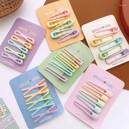 Accessoires pour cheveux 5pcs / Set Coloré Sparkling Bow Water Prop Géométrie Clips Pour Fille Enfants Mignon Kawaii Simple Épingle À Cheveux De Base