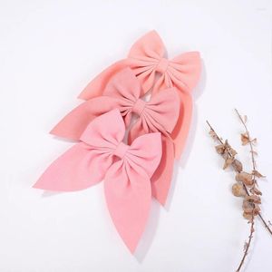 Accesorios para el cabello de 6 pulgadas, Clips de lazo sólidos y dulces, horquillas grandes para niña, pasadores de cinta, pasadores de mariposa, Clip de pico de pato, regalo para bebé