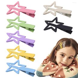 Accesorios para el cabello 7 Uds Y2K Clip de estrella de aleación colorida para niñas dulce decorar horquilla lateral horquilla Barrette niños encantadores