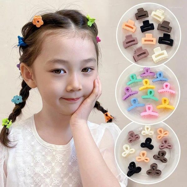 Accesorios para el cabello para niñas, conjunto de tocados para niñas, Mini Clips con Clip de garra pequeña, pasadores de horquilla de cangrejo mate, Accesorios para niños, 8/12 Uds.