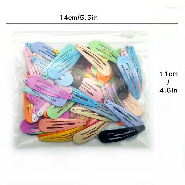 Accessoires pour cheveux, 80 pièces/lot, épingles à cheveux pour Barrettes, épingles à cheveux en métal coloré, 5cm, mignon Alligator fille