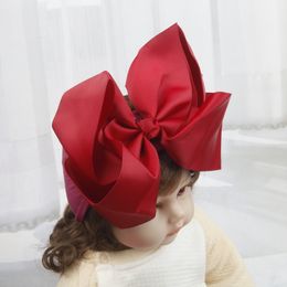 Accesorios para el cabello Arcos de 8 pulgadas Diademas de nylon para bebés Niñas Niños Arcos suaves Nudo Turbante Bandas Sombreros para niños 230818