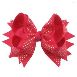 Accesorios para el cabello 8 pulgadas Jumbo Lentejuelas Grosgrain Cinta Arcos Clips para niñas Bowknot Horquillas Headwear Niños Drop Entrega Bebé Niños M Otqkj