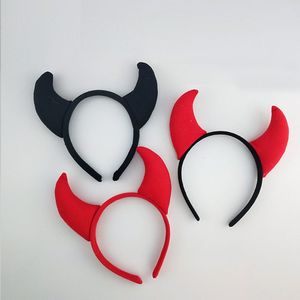 Haaraccessoires Dier Black Devil Horn Headband Kinderen Volwassenen Boy Girl Cosplay Hoofdkleding Halloween Verjaardagsfeestje Gift Haaraccessoires 230821