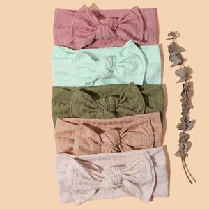 Haar Accessoires Baby Bows Haarbanden Streep Tulband Kids Meisjes Hoofdband Stretchy Borns Bands Zachte Headwraps Voor Peuter Strand