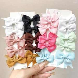 Haaraccessoires Baby Clips Mooie haarspelden Set Cheer Bow Ribbon Hairclip Kids Hairgripes For Girls Boutique Hairspin Kbqan
