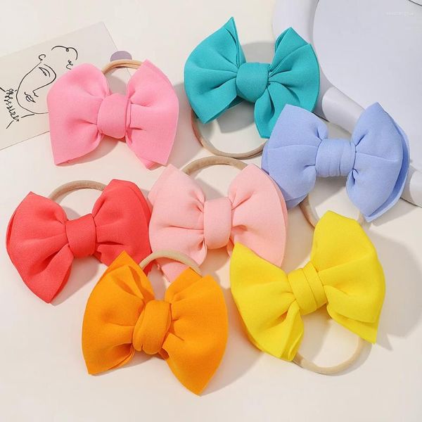 Accesorios para el cabello Baby Girl Bows Headband Born Turban Big Band Band Accessory Kids Outdoor Niddler Headlap