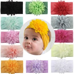 Haaraccessoires Baby Girl Headband Bows Born Headwear Flower Elastic Gift Toddler Soft Bandage Ribbon Band