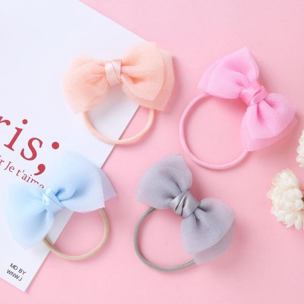 Accesorios para el cabello, diadema para bebé, diadema sin lazo para niña, banda elástica para la cabeza, diadema fina de goma de Color caramelo para niños pequeños