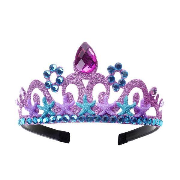 Accessoires de cheveux bébé bandeau enfants sirène fête cheveux accessoires enfants Halloween princesse photographie accessoires filles brillant doux bandeau 230821