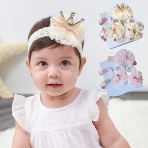 Accesorios para el cabello, diadema para bebé, conjunto de calcetines, caja de regalo, tocados para niños, cosas para niñas, diadema pequeña, lazos para niñas