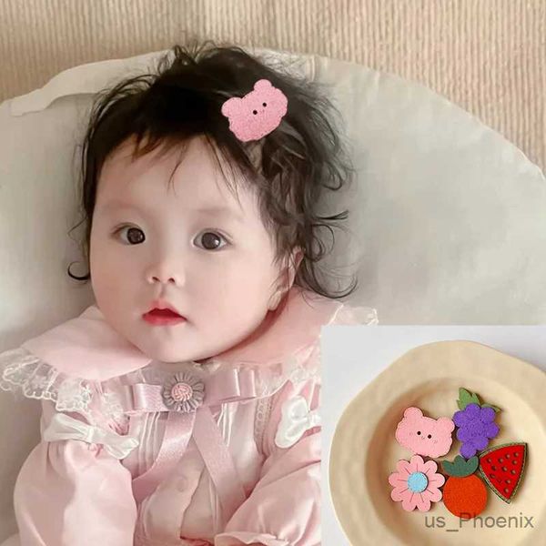 Accessoires de cheveux Baby Headwear Girls Hairpin Enfants Broken Hair Artefact frange Bangs Stickers Ne blessez pas les cheveux mignons accessoires de cheveux princesse