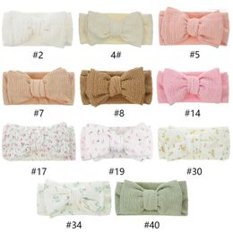 Accessoires pour cheveux, gros nœuds en crêpe, bandeau à nœud papillon très extensible pour bébé