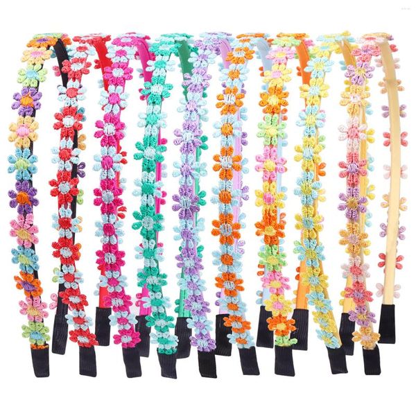 Accesorios para el cabello Boho Chic Daisy niñas diademas mujeres flores sólidas bandas bordadas niños caramelo crisantemo sombreros