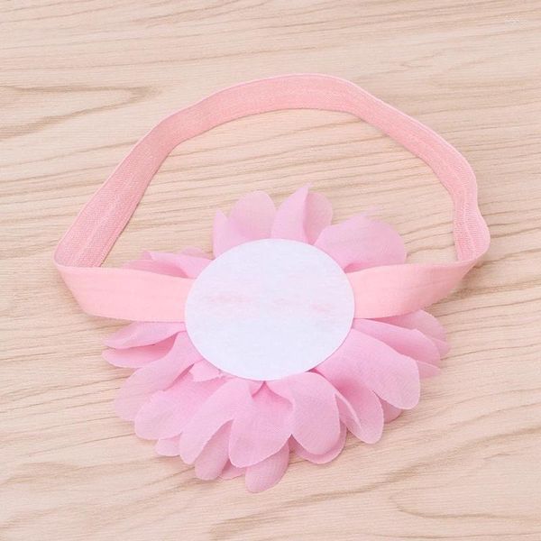 Accesorios para el cabello para bebés y niñas, diadema elástica con flores, banda en H