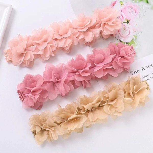 Accesorios para el cabello, diadema para bebés, turbante para bebés, accesorios para tiro infantil, tocados de flores para niñas, tocado hecho a mano DIY