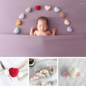 Haaraccessoires Geboren Pography Props Mini Vilt Handgemaakte Liefdevolle Vleugel Hart Baby Po Schiettype