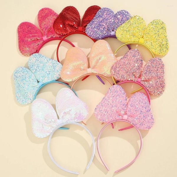 Accessoires pour cheveux, bandeau à nœud, épingle à cheveux scintillante colorée, fête de vacances, poudre d'oignon de printemps, papillon pour enfants