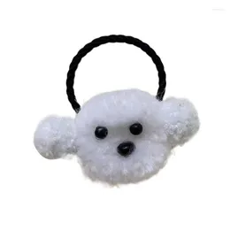 Haaraccessoires Cartoon Pluche Hond Haarband Broodje Scrunchies Elastisch Touw Grote Scrunchy Mode Haartouw Dames