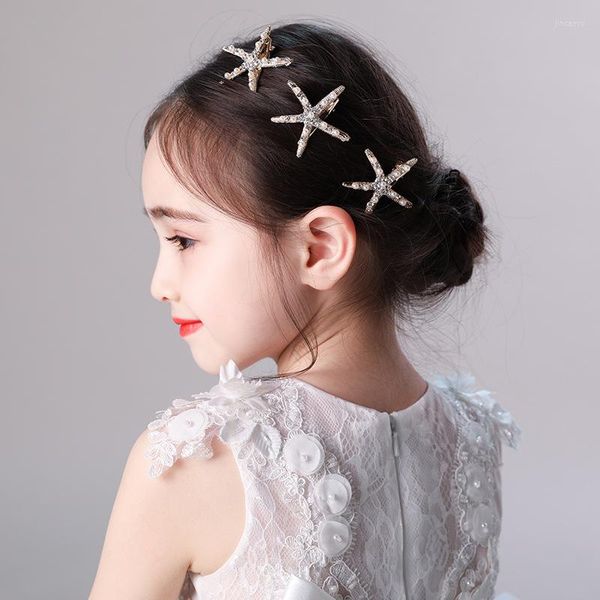 Accesorios para el cabello Peine de diamantes de imitación de oro de la boda de la novia de los niños con tocado de novia de cristal para las mujeres