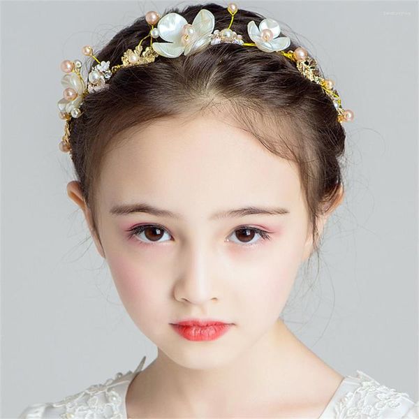 Accessoires de cheveux couronne pour enfants bandeau de fleurs pour femmes couronne de diadème de princesse fête de mariage dames filles guirlandes coiffure florale