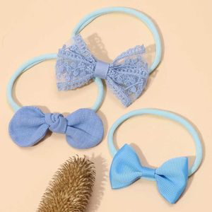 Haaraccessoires Kinderbanden Sweet Girls High Tail Princess Solid Color Bow Hair Rope Elastic Hair Hapdress Hair Accessoires For Kids
