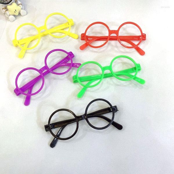 Accesorios para el cabello, montura de gafas para niños sin lentes, monturas de gafas ligeras para niños, decoración redonda coreana de PP para niños y niñas