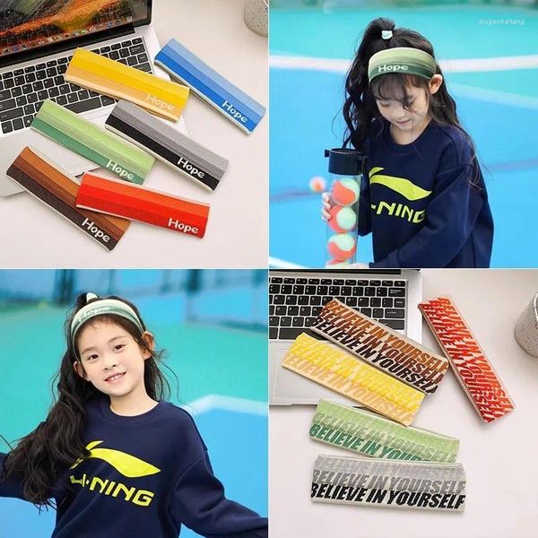 Accesorios para el cabello Niños Banda de hip-hop Deporte Sudor absorbente Estudiante Niño Niña Diadema Baloncesto Fútbol Danza Correr Headwear