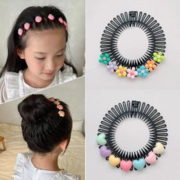 Haaraccessoires kinderkammen gebroken clips trendy bloem fruit legering meisjes haarspeld zoete mooie bloemenhair clip