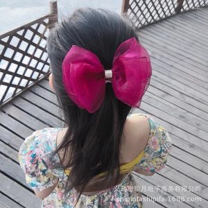 Accessoires pour cheveux, fil de perles de beauté féerique pour enfants, épingle à cheveux à grand nœud, coiffure pour fille, vente en gros, couvre-chef de voyage en plein air