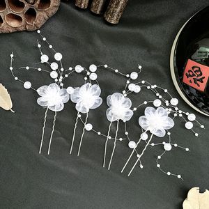 Accesorios para el cabello Palos de flores para niños Niñas Clips de fiesta de boda Updo Hairpin Princess Styling Tool Headwear 1538 B3