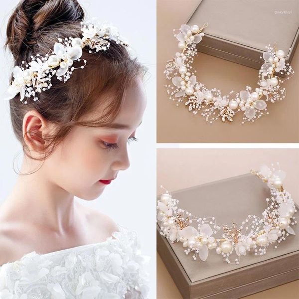 Accessoires pour cheveux Couronne pour enfants Pains Princesse Tiara Couronne Décoration Mariée Demoiselle d'honneur Mariage Pographie Vacances Po Coiffe