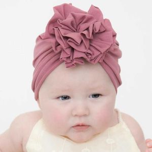 Accessoires de cheveux Enfants solides bébé chapeau enfant capuche nouveau-née fille photographie accessoires printemps automne modis beanie turban pouf accessoires de fleur de fleur y240522