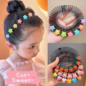 Accessoires pour cheveux pour enfants Y2k, peigne coloré étoile cassé, Clips pour bandeau, coiffure mignonne princesse pour filles, accessoire allongé