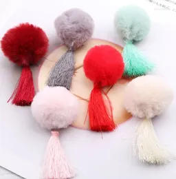 Accessoires pour cheveux Style chinois Coiffe pour enfants Année Multi Couleur Boule de fourrure Épingle à cheveux pour fille Kid Dress Up Effectuer Clip Festival Cadeau