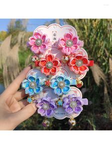 Accessoires pour cheveux Style chinois pour enfants Hanfu Headdress Flower Girl Little Antique And Clip