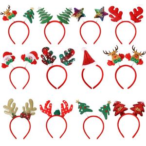 Haaraccessoires Kerstband Elandenhoorn Vijfsterren Hoofdband Decoratie Plastic hoofdgesp voor kinderen Feestproducten Festival