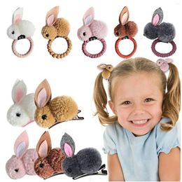 Accessoires de cheveux Clips groupe Barrettes en peluche mignonnes Scrunchie pour filles