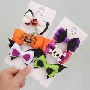 Accessoires pour cheveux CN 3 pièces/ensemble Halloween pinces à cheveux pour enfants diable ailes Clips chauve-souris épingles à cheveux déguisement Cosplay fête