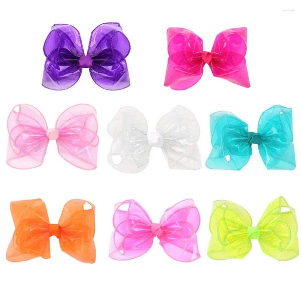 Accesorios para el cabello CN 5 '' Swim Pool Bows Hairclip Kids Jelly Bow Mini Impermeable Niñas Verano Moda Headwear