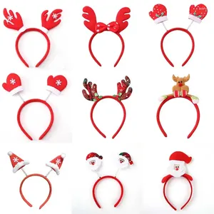 Haaraccessoires CN Rode Kerstband Cartoon Kerstman Sneeuwpop Gewei Hoofdband Vrolijke Decoratie Volwassen Kinderen Geschenken Speelgoed