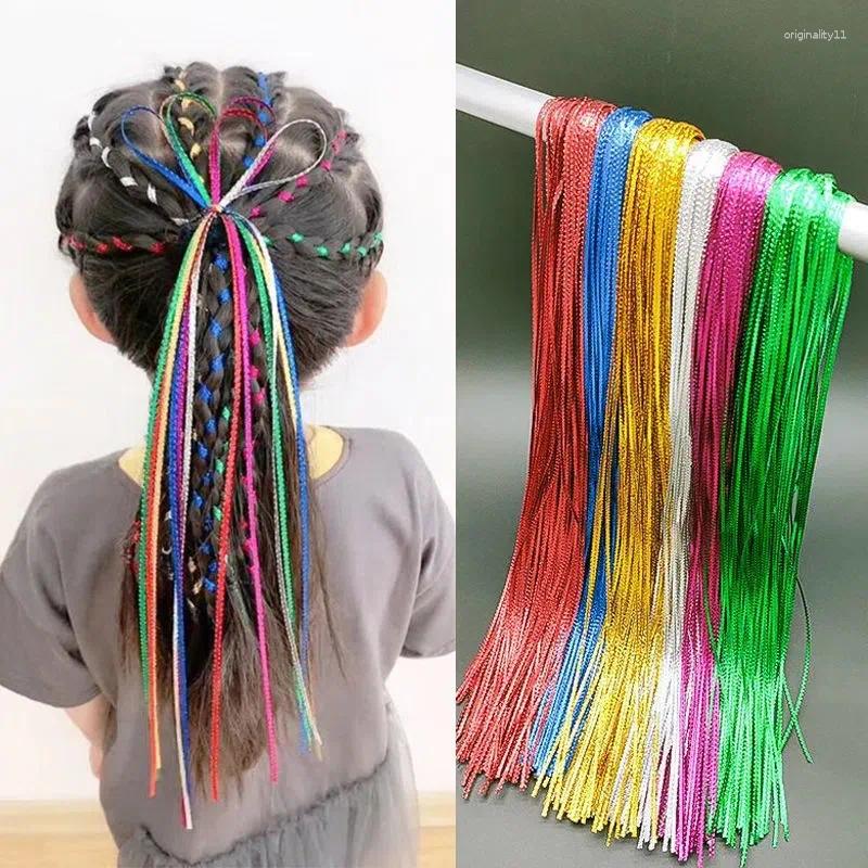 Acessórios de cabelo tranças coloridas corda 32-16pcs menina trança 90cm para em seu tecido trançado DIY