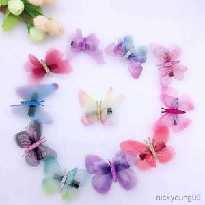 Accessoires de cheveux Colorful Dream Butterfly Hairpin For Girls Children Clips Fashion Clips Transparent Barrettes R230608