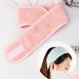 Haaraccessoires Cosmetische Wrap Tiara Tulband Gezicht Wassen Verstelbare Yoga Vrouwen Gezichtshanddoek Bad Haarband Make-up Hoofdbanden Spa Otrmf