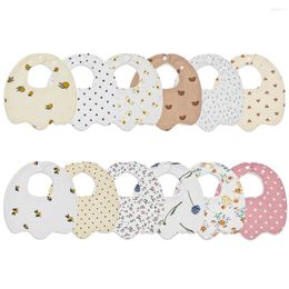 Haaraccessoires katoenen baby slabbetjes verstelbare dubbelzijdige print geboren speeksel handdoek peuter spullen burp doek sjaal douche cadeau